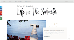 Desktop Screenshot of howtosurvivelifeinthesuburbs.com